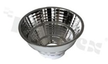 Reflector for LED COB; angle: 24 degrees ; Number of LEDs: 1; Dimensions: round 92mm; Height: 47.8mm; material: aluminium; Fastening: socket