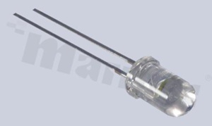 Dioda LED sygnalizacyjna; THT; 5mm; niebieska; 464-474nm; 600mcd/20mA; 2.8-3.4V; dyfuzyjna; 60 stopni