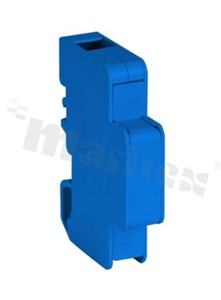 Modułowy blok rozdzielczy na szyne DIN;niebieski; jednobiegunowy;35mm2/6x6mm2 ;500V ;60A