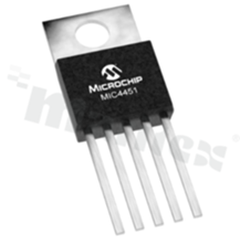 Sterowniki bramki; MICROCHIP; MIC4451ZT; 1; 4.5 V - 18 V; 5; Through Hole