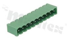 Listwa zaciskowa rozłączalna; w rastrze 5.08mm; 10-torowa; męska; pionowa; zabudowana; UL 300V/16A; TUV:320V/20A