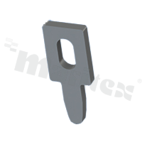 Test point; 3.0x0.64mm; brass; THT