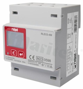 Licznik energii elektrycznej na szynę din; 4 przewodowy; cyfrowy trójfazowy; częstotliwość 50/60 Hz; IP51/IP20; 400V/230V; 63A