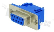 D-Sub Connector; female; male; with thread; 9 contacts