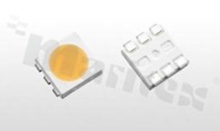 Dioda LED mid-power; SMD; obudowa PLCC6; biały ciepły; 3000-3500K; 23-25mcd/20mA; 2.6-3.4V; dyfuzyjna; 120 stopni; 5.4x5.0x1.6mm