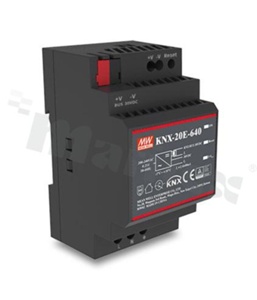 Zasilacz impulsowy; KNX; 19.2W; 640mA; 180-264VAC; 230-370VDC