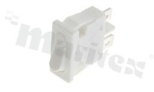 Miniaturowy przełącznik typu Rocker; jednobiegowy; 2-pozycyjny; 19x6.8mm; konektory SPDT; przycisk biały; 6A/250V