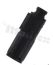 Connector power heavy duty power; SurLok Plus; straight; 8.0mm; 50mm; black; 180 keyway