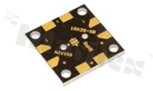 MCPCB, thermal conductivity 2W/(m*K), thickness: 2mm, number of layers - 1, black soldermask, legend color: gold, size: square 25mm, pad cover: gold; for Cree XB LEDs, /30