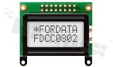Display LCM; LCD character; 8x2 chars; FSTN positive; white LED; view 06:00; 5.0 V;