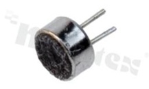 Mikrofon elektretowy; napięcie pracy: 4.5V; impedancja: 2.2kOhm; czułość: -41dB; wymiary: 9.7x4.5mm; montaż: THT