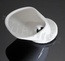 Reflector for LED high power; angle: asymmetric; Number of LEDs: 1; Dimensions: 36x28mm; Height: 17.3mm; meterial: HRPC; Fastening: tape; pin
