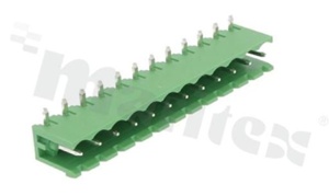 Pluggable terminal block; pitch 5.08mm; 12-ways; male; R/A pin header; opened type; UL 300V/16A; TUV:320V/20A
