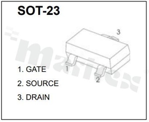 Tranzystor: P-MOSFET; unipolarny; -30V; -4.1A; 0.005ohm; 1.3W; -55+150 st.C; SMD; SOT23