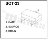 Transistor: P-MOSFET; unipolar; -30V; -4.1A; 0.005ohm; 1.3W; -55+150 deg.C; SMD; SOT23