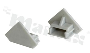 NPROFILE-E-A-G0, zaślepka do profilu aluminiowego ALU4 (kątowy), RoHS