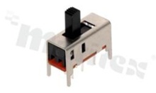 Miniaturowy przełącznik suwakowy; jednobiegowy; 2-pozycyjny; sposób przełączania ON-ON