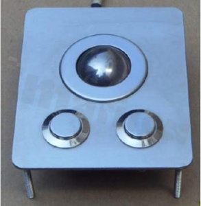 Trackball z dwoma przyciskami; USB; 82mm x 67mm; wandaloodporna; montaż panelowy