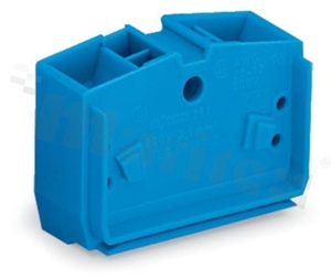 Złączka wewnętrzna; uchwyt montażowy; 4 zaciskowa; na przewód 0,08-2,5mm2(28-12 AWG); styk sprężynowy Cage-clamp®;1-torowa; niebieski;800V/24A