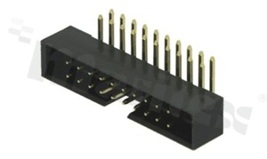Złącze do PCB; w rastrze 2.00mm; 20-stykowe; montaż: THT; męskie; kątowe