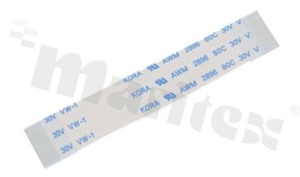 Flexible Flat Cable; 0.50mm pitch; 20-conductors; type C; L=60mm; U=30V; oper.temper. 80deg. C