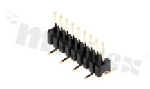 Listwa stykowa do PCB; w rastrze 1,27mm;  1x9 styków; montaż SMT; męska; pionowa; jednorzędowa; 5.0X3.7X0.8
