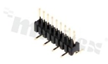 Pin Header; pitch 1.27mm; 1x9 pins; assembly: SMT; male; vertical; single row
