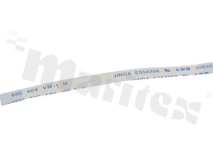 Flexible Flat Cable; 0.50mm pitch; 10 conductors; type C (same stripping side at both ends); L=80mm; U=60V; oper.temper. 80deg. C, UL20624