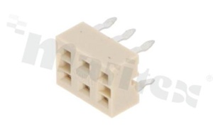 Female socket for PCB; Number of contacts: 6; load capacity 1A; voltage 125V; works with the connector CLEDRAM06
