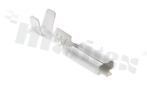 Flat connector; female; 2.8mm; 0.8mm; for wire AWG22-18(0.75-1.5mm2 wire); brass; unisolated