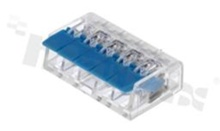 Installation quick splice 5-ways; spring clamp; wire cross section 0.2-0.4mm2;