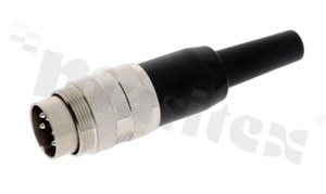Male plug T3360001; M16; 5 pins; for 4-6 mm cable; straight connector; C091A series; IP40; silver-plated contacts