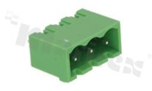Pluggable terminal block; pitch 5.00mm; 3-ways; male; straight pin header; closed type; UL 300V/16A; TUV:320V/20A