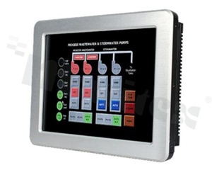 Fanless 8” SVGA TFT Multifunctional Touch Panel PC; AMD Geode LX800 @ 0.9W 500MHz with 128K L2CacheCPU; 1CF; 2COM; 2 USB;