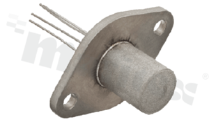 Cyrkonowy czujnik tlenu; długość: 15mm; zakres: 25%/100%; zasilanie: 4.35V; temperatura pracy: -100+400 st.C; czas odpowiedzi: 4s; z kołnierzem; THT 5-pin