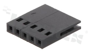 Korpus złącza FPC; w rastrze 2.54mm; 5-stykowe; żeński