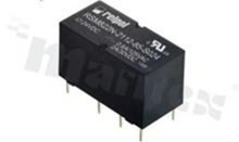 Electromagnetic relay; contact rating current 2A; coil voltage 24VDC; 2 changeover contact (2P); coil power: 200mW; < 2A/30VDC; 0;6A/125VAC