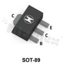 Transistor: NPN; bipolar; 45V; 1A; 0.5W; -65+150 deg.C; SMD; SOT89