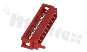 Złącze kablowe IDC; w rastrze 1.27mm; 16-stykowe; męskie; do przewodu wstążkowego AWG#26-#28; 1.5A 230V AC/DC