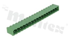 Listwa zaciskowa rozłączalna; w rastrze 5.00mm; 18-torowa; męska; pionowa; zabudowana; UL 300V/16A; TUV:320V/20A