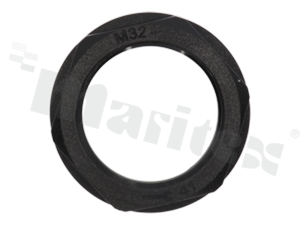 Lock nut for M32 cable gland; for wrench 42; nylon; black