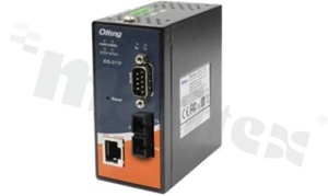 Industrial secure serial port to Ethernet device; 1xRS-232/422/485 to 1x10/100Base-T(X) and 1x100Base Fiber