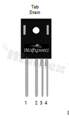 Tranzystor N-MOSFET SiC; unipolarny; 1200V; 21mOhm; 104A; 405W; -55+175 st.C; THT; TO-247-4LP