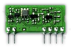 Module; ISM; transmitter; 433MHz; +10dBm; OOK; 2.1-3.6V; THT