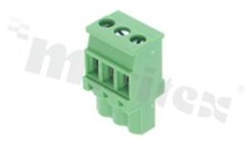 Listwa zaciskowa rozłączalna; w rastrze 5.00mm; 3-torowa żeńska; na przewód 2.5mm2 (28-12AWG); kierunek wtykania prostopadły do osi przewodów; styki z fosforobrązu; mosiężna klatka przewodu; UL 300V/16A