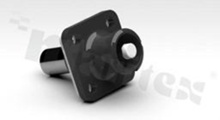 Connector power heavy duty power; 10.3mm; 50mm; black