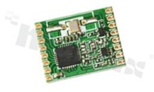Moduł; ISM; transceiver; 433MHz; +20dBm; -120dBm; SPI; FSK; 2.4-3.6V; SMD