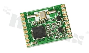 Module; ISM; transceiver; 433MHz; +20dBm; -120dBm; SPI; FSK; 2.4-3.6V; SMD