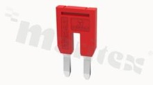 Bridge for   through terminal blocks; 2-track; grey;