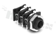 Connector: Jack 6.3mm; socket; female; ways: 2; angled 90st.; on panel mounting